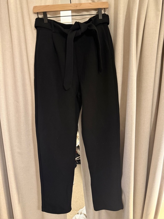 Leze The Label Pants - Leze the Label Pleated Black Tie Trousers M